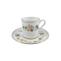 Wedgwood Mirabelle R4537 Coffee Cup and saucer demitasses