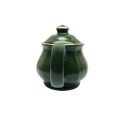 Harrods store England Hunter Green Ceramic small mini Teapot