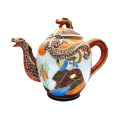 Oriental Dragon Embossed Stunning Tea Pot