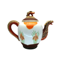 Oriental Dragon Embossed Stunning Tea Pot