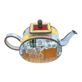 Miniature Hand Painted Trade Aid UK Enamel Teapot