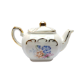 Sadler England Miniature Tea Pot with bouquet of flowers and Gold Accents