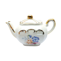 Sadler England Miniature Tea Pot with bouquet of flowers and Gold Accents