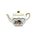 Sadler England Miniature Tea Pot with bouquet of Roses and Gold Accents