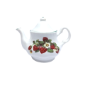 G.L.M. Staffordshire  Miniature Tea Pot with Strawberry Design