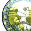 Limoges Art Deco Hand Painted Large Plate c.1920