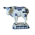 De Porcrleyne Fles Royal Delft Blue and White Left facing Bull Cow c.1960