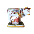 Delft Makkuer Large Hand Painted Porcelain Cow Bull c1960