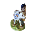 Polychrome Cow and Milkboy Porceleyne Lampetkan 1778-1811