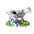 Polychrome Cow and Milkmaid Porceleyne Lampetkan 1778-1811