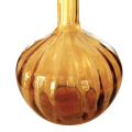 Amber Genie Bottle with stopper  Circa 1950