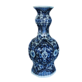 Antique Delft Blue Knobbelvass De Klaauw c.1700 Delft Blue Pottery Vase