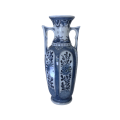 Delft Mosa Mastricht Delft Blue Twin Handled Vase Dec 562