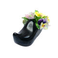 Denton Staffordshire Fine Bone China Black Shoe full with Flowers