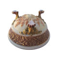 Royal Worcester 19th Century Lidded Reticulated Potpourri with Intricate Cover and Paw Feet, c.1869