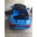 *R8 Spyder Electric Car*Blue*Battery operated*MP3 Player connection*Add: Remote control for safety*