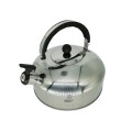WHISTLING STAINLESS STEEL KETTLE - 3lt - SUITABLE TO USE ON STOVE OR FIRE