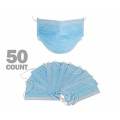 THREE LAYER FACE MASKS (PACK OF 50)