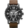 Fossil Nate Chronograph Smoke Stainless Steel Watch