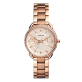 Fossil Tailor Rose Gold Tone Stainless Steel Watch
