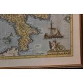 Map of Italiae Novissima Descriptio Avctore Lacobo Castaldo Pedemontano, by Abraham Ortelius.