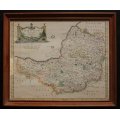 Map of Somersetshire by Robert Morden Framed Reproduction Print