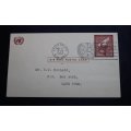 United Nations - Air Mail Postcard First Day Issue 1957