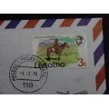Lesotho 3c 1979 Stamp Mosotho Horseman Special Covers Envelope