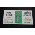 South Africa 1c 1971 Stamp Booklet Easter Stamps Help Cripples