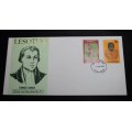 First Day Cover # 17 Edward Jenner Portrait  Lesotho 5 and 25c Stamps  Envelope 1978