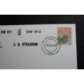Airmail Card Inaugural Flight SW911 Eros Via Swakopmund to J G Strijdom SWA 3c Stamp 1978