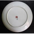 Classic Imari Style Blue, White and Red with Gold Trim Decorative Wall Plate