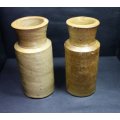 Vintage Small Stoneware Ink Bottles and Containers
