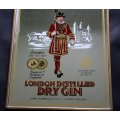Beefeater London Distilled Dry Gin Bar Mirror.