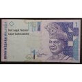 Malaysia 1 Satu Ringgit Bank Note 2000 VF Circulated