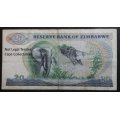 Zimbabwe 20 Dollar Bank Note 1983 (Fine) Circulated
