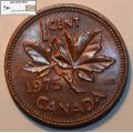 Canada 1975 1 Cent Coin Circulated