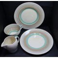Susie Cooper 2 x Plates, Creamer and Teacup Wedding Ring Pattern