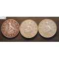 Zimbabwe 1980 and 1989 20 Cent Coin (Three) VF20