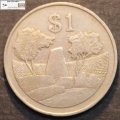 Zimbabwe 1980 1 Dollar Coin Circulated