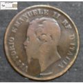 Italy 5 Centesimi 1861 Coin Circulated
