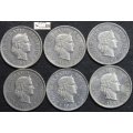 Switzerland 10 Rappen 4x1982/1980/1988 (Six Coins) Circulated