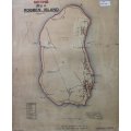 Historical Map of Robben Island @ 1880`s Reproduction Print