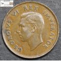 South Africa 1/4 Penny 1942 Coin EF40.