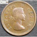 South Africa 1/4 Penny Coin 1953 EF40.