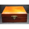 Wooden Jewellery Box with Mirror