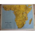 Vintage Africa South Of The Sahara Wall Map 1991 Reproduction Print