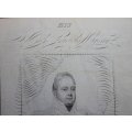 Calligraphy - His Most Gracious Majesty William The Fourth Struck By J P Hemm 1831