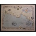 Historical Record of the 46 Survey Company - North Africa Campaign WW2 Map Reproduction Print