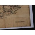 Map of Cape Colony 1901 Wall Map, Reproduction Print